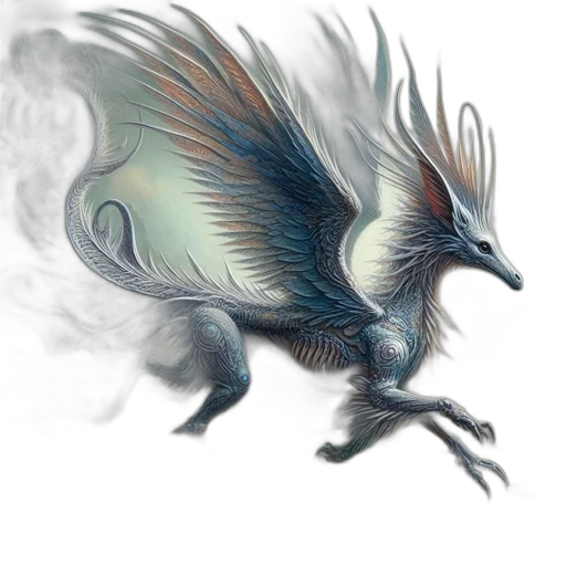 dragon, creature, animal, hair transparent PNG cut-out