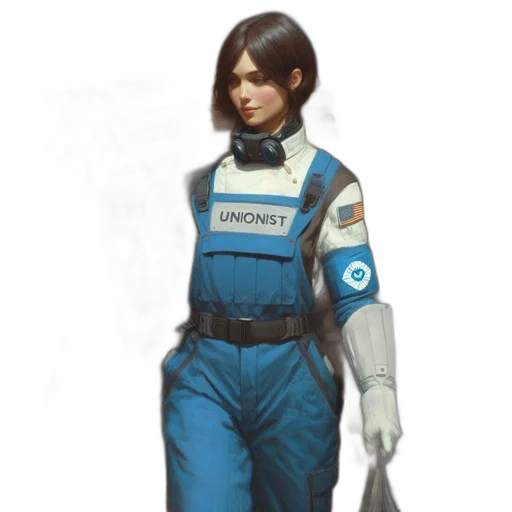 jacket, staff, robot, concept art transparent PNG cut-out