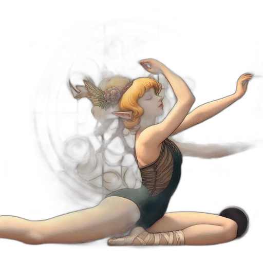dragon, staff, mask, hair transparent PNG cut-out