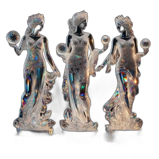 jewelry, 3d render, three, illuminated transparent PNG cut-out