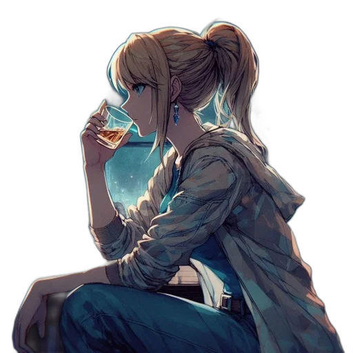 staff, dress, jacket, face transparent PNG cut-out