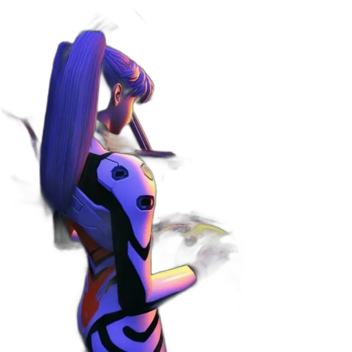 dress, weapon, robot, staff transparent PNG cut-out