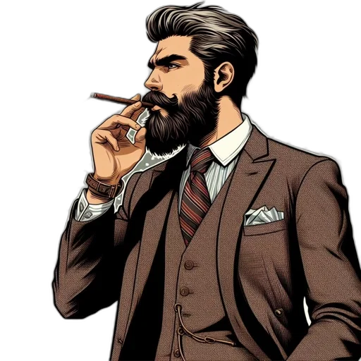 comic book art, cartoon, concept art, photorealistic transparent PNG cut-out