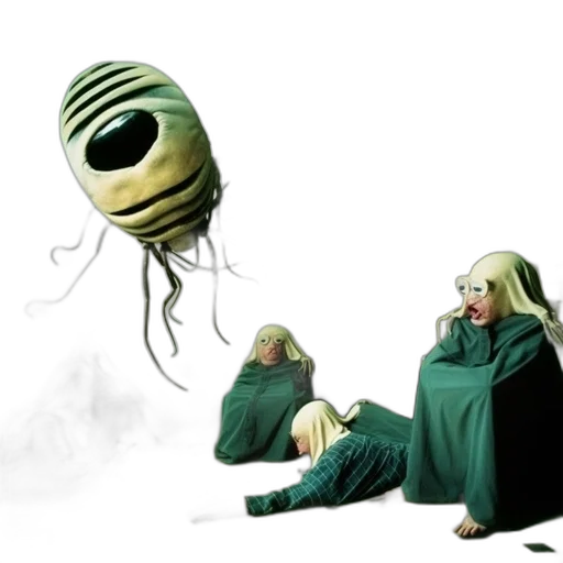 creature, mask, dress, concept art transparent PNG cut-out