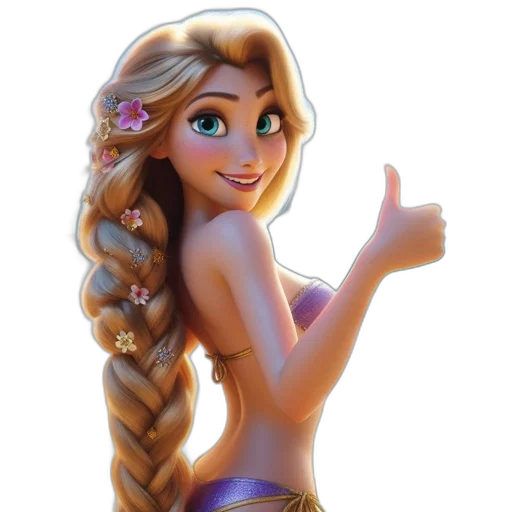 dress, cartoon, fantasy art, 3d render transparent PNG cut-out