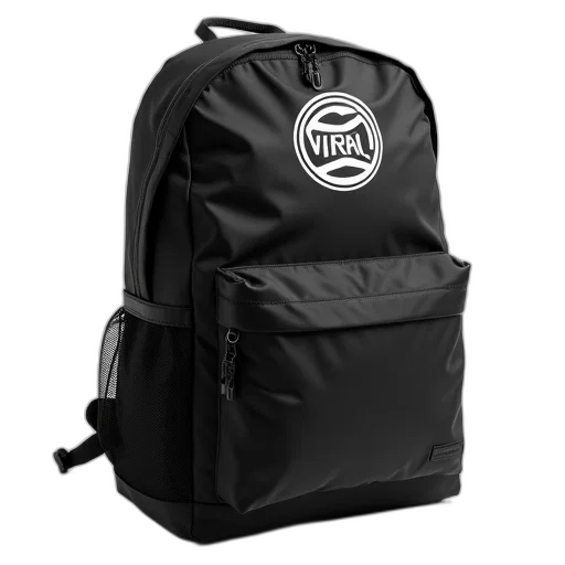 jacket, black, backpack, white transparent PNG cut-out