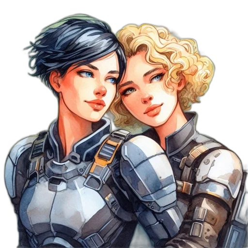 robot, comic book art, concept art, pixel art transparent PNG cut-out