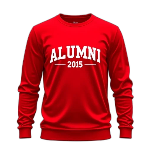red, long-sleeve, t-shirt, word transparent PNG cut-out