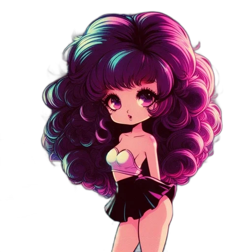 hair, dress, cartoon, anime transparent PNG cut-out