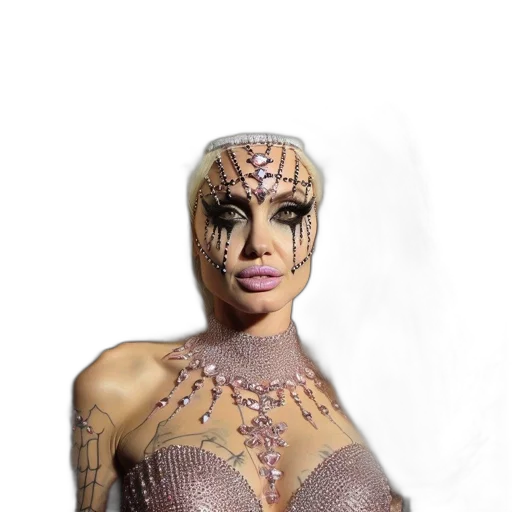 jewelry, mask, dress, creature transparent PNG cut-out