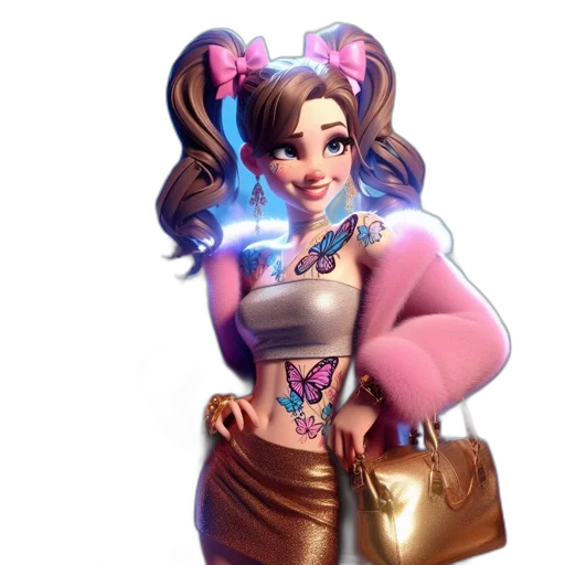 dress, jewelry, concept art, 3d render transparent PNG cut-out