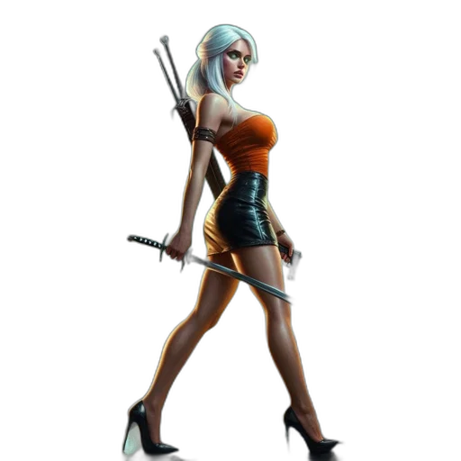 staff, weapon, dress, concept art transparent PNG cut-out