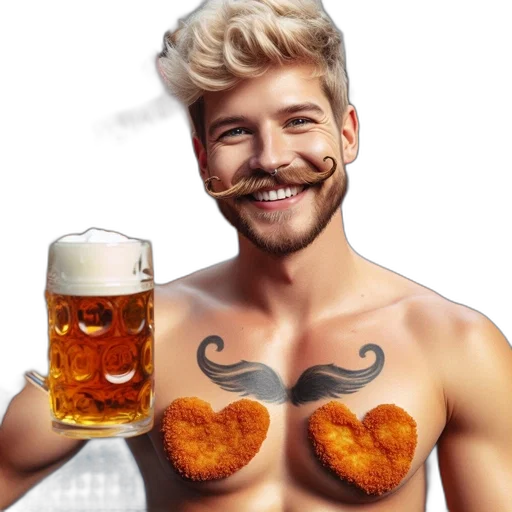 food, animal, photorealistic, man transparent PNG cut-out