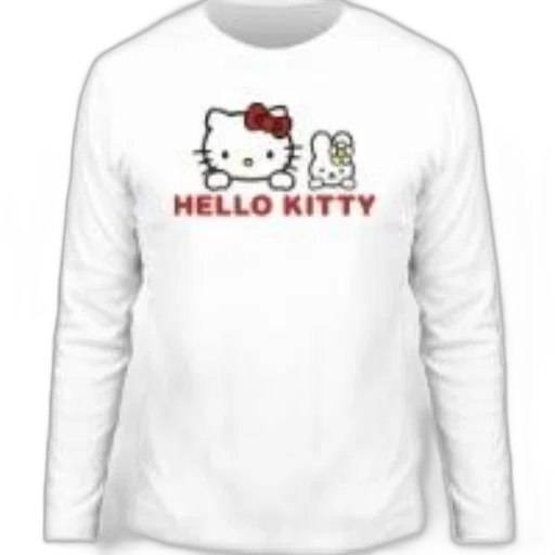 white, long-sleeved, shirt, hello transparent PNG cut-out