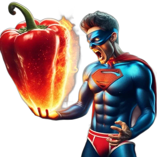 food, comic book art, concept art, 3d render transparent PNG cut-out