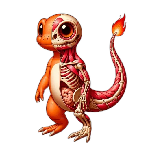 dragon, creature, animal, staff transparent PNG cut-out