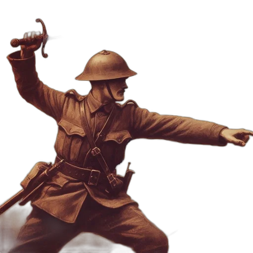 weapon, staff, sword, hat transparent PNG cut-out
