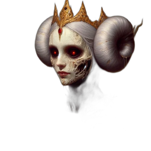 crown, mask, face, staff transparent PNG cut-out