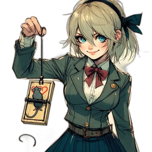 staff, weapon, jacket, robot transparent PNG cut-out