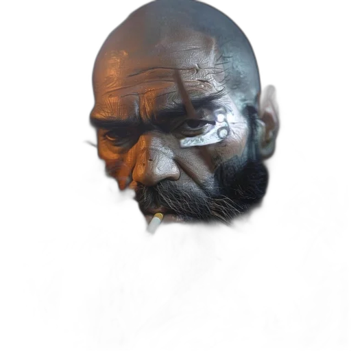 face, mask, weapon, staff transparent PNG cut-out