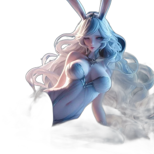 mask, dragon, dress, hair transparent PNG cut-out