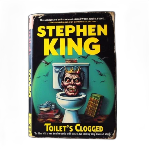 book, cover, toilet, clogged transparent PNG cut-out