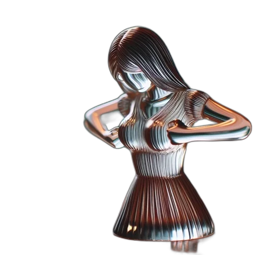 dress, jewelry, robot, hair transparent PNG cut-out
