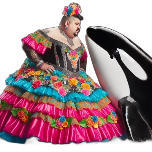 dress, animal, individual, wearing transparent PNG cut-out