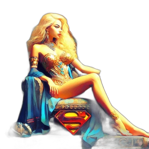 dress, jewelry, comic book art, fantasy art transparent PNG cut-out
