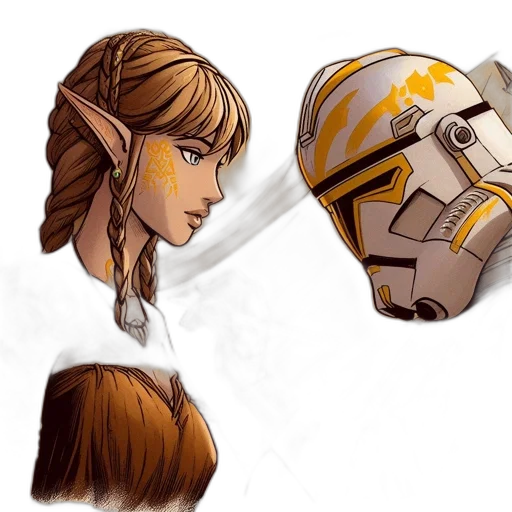 concept art, fantasy art, comic book art, pixel art transparent PNG cut-out