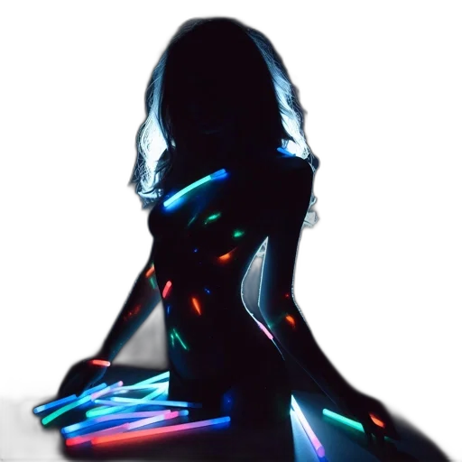 dress, jacket, robot, hair transparent PNG cut-out