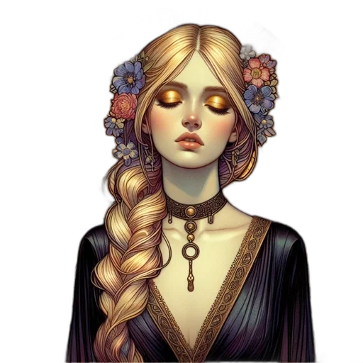 crown, dress, jewelry, face transparent PNG cut-out
