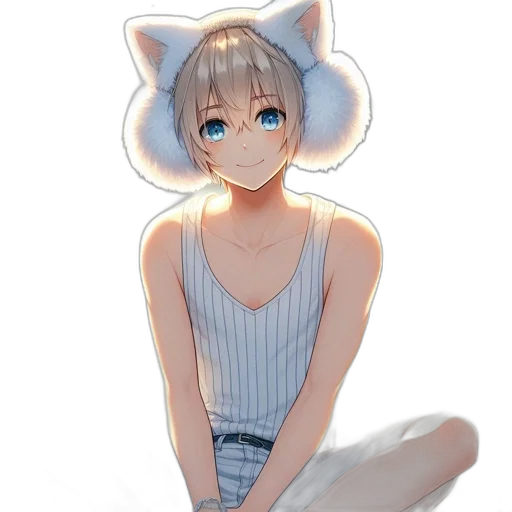 dress, hat, staff, creature transparent PNG cut-out