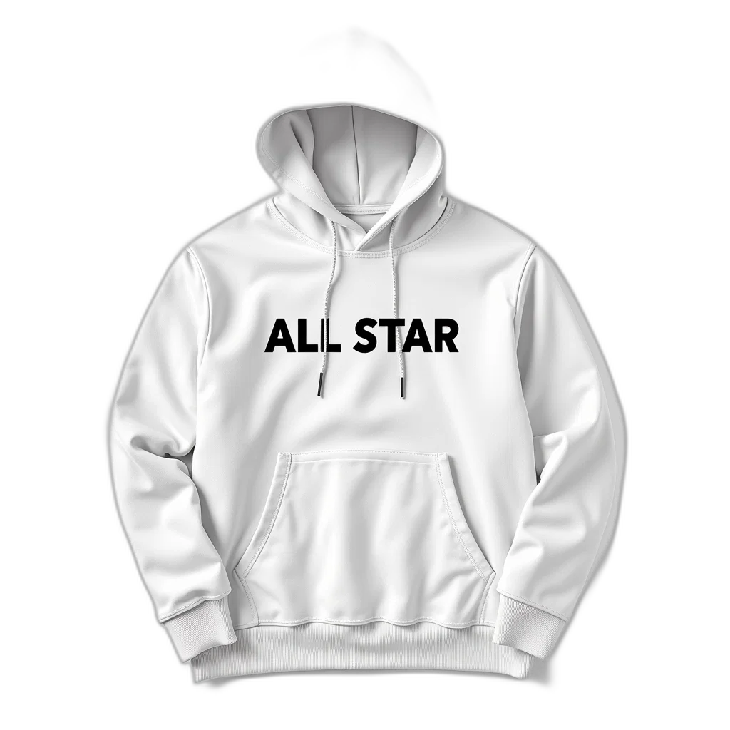 jacket, 3d render, white, hoodie transparent PNG cut-out