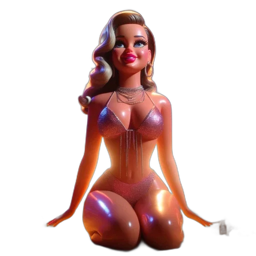 dress, robot, 3d render, concept art transparent PNG cut-out
