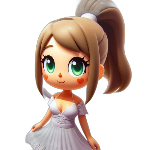 dress, staff, 3d render, concept art transparent PNG cut-out