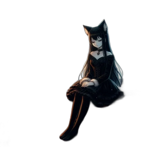dress, animal, creature, staff transparent PNG cut-out