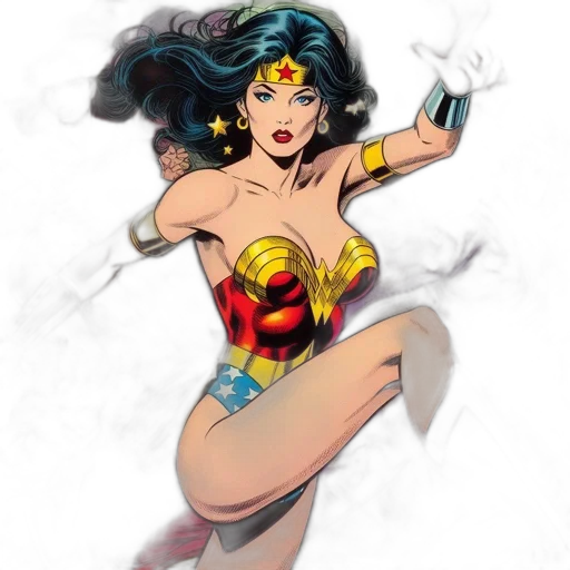 comic book art, concept art, fantasy art, cartoon transparent PNG cut-out