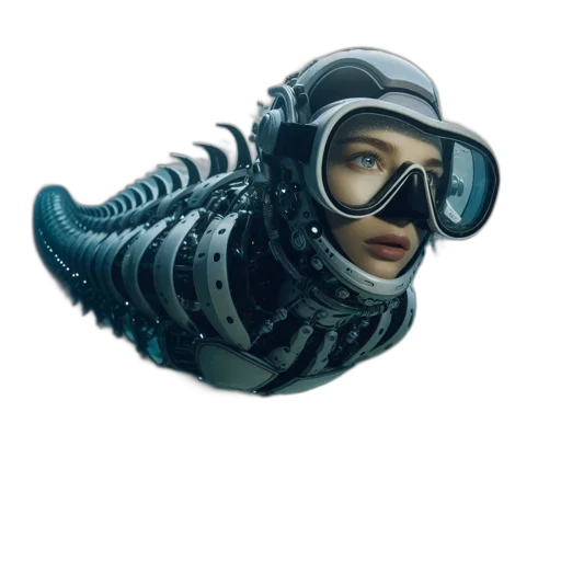 mask, creature, robot, face transparent PNG cut-out