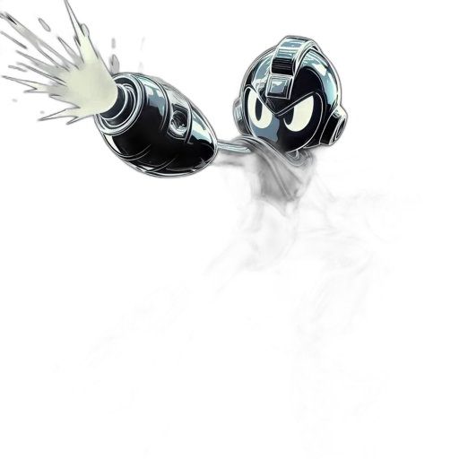 robot, weapon, staff, hair transparent PNG cut-out