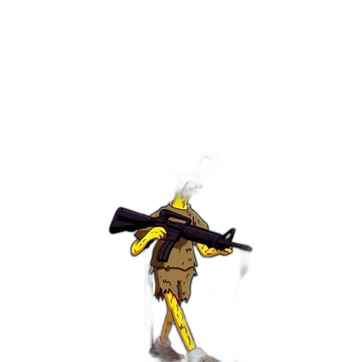 weapon, staff, sword, robot transparent PNG cut-out