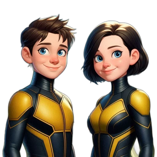 comic book art, concept art, cartoon, 3d render transparent PNG cut-out