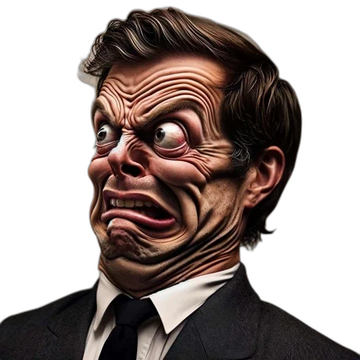 face, mask, creature, staff transparent PNG cut-out