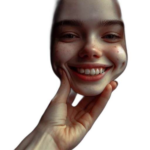 face, creature, mask, robot transparent PNG cut-out