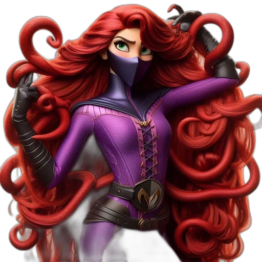 hair, jacket, comic book art, fantasy art transparent PNG cut-out