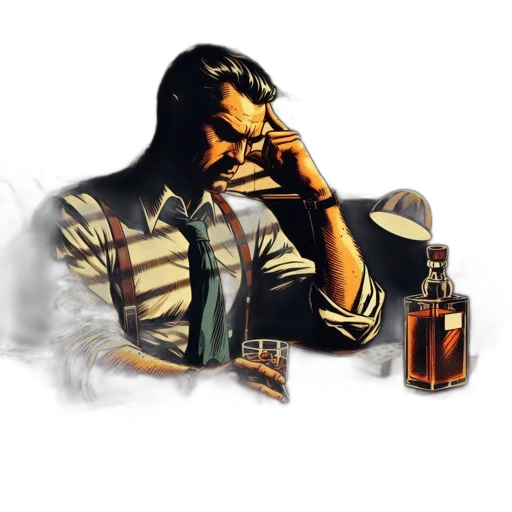 jacket, bottle, photorealistic, concept art transparent PNG cut-out