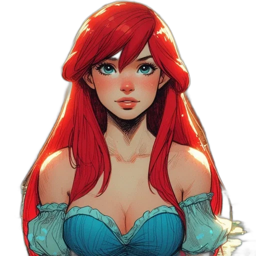 dress, crown, face, fantasy art transparent PNG cut-out