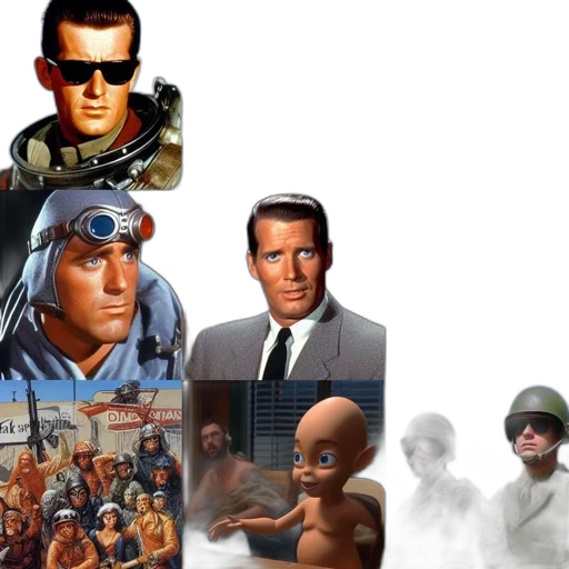 concept art, comic book art, photorealistic, pixel art transparent PNG cut-out