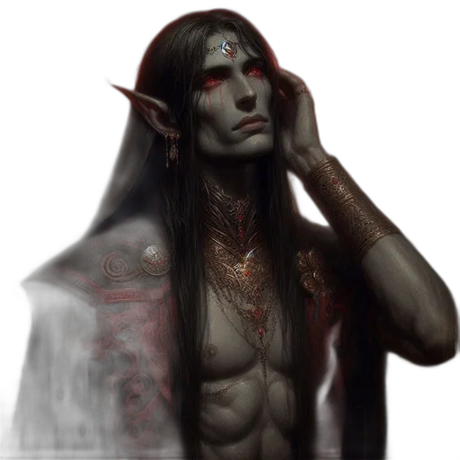 creature, face, staff, fantasy art transparent PNG cut-out