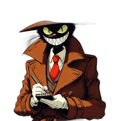 jacket, mask, staff, hat transparent PNG cut-out